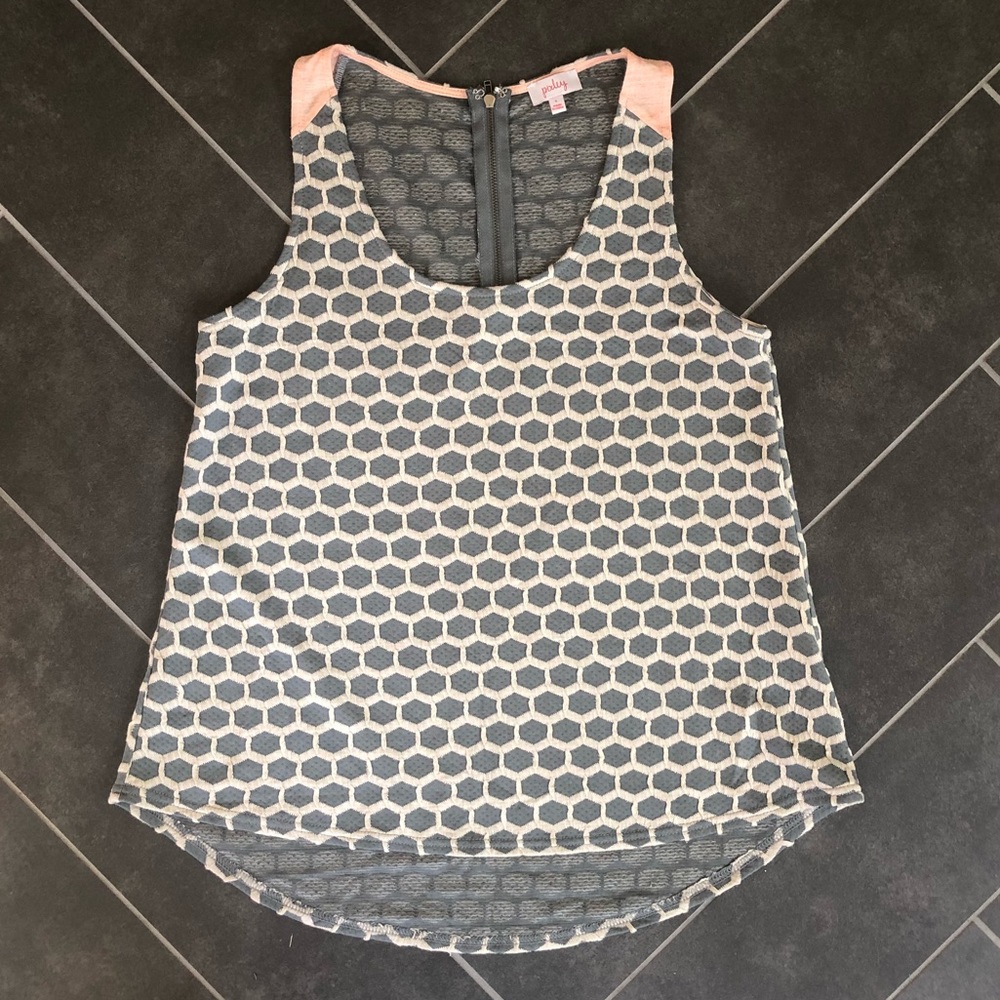 Patterned tank, size Small